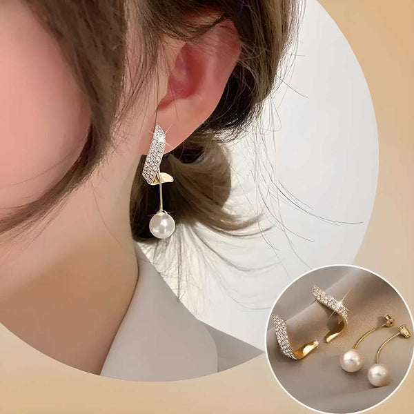 Korean Beautiful Pearl Wing Stud Earrings 2 Pcs/Set SHOPEVERR ROPO