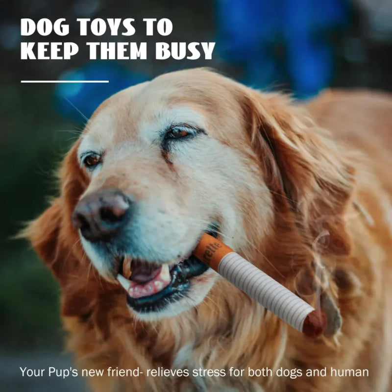 Funny Cigarette Plush Dog Toy Shopeverr