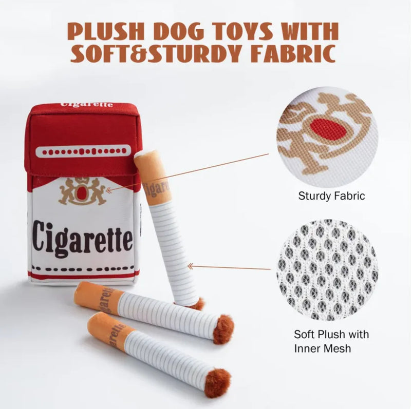 Funny Cigarette Plush Dog Toy Shopeverr