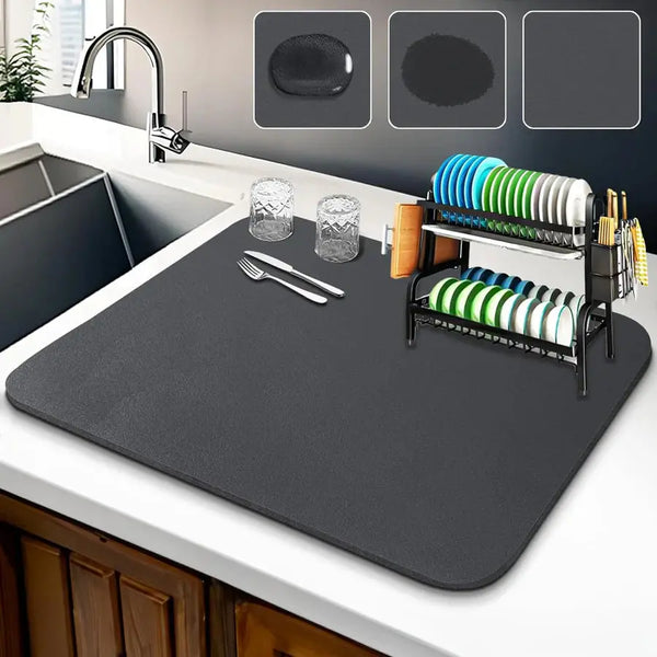 DryEase™ Dish Drying Mat #1 Bestseller