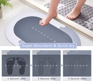 Water Absorbing Mat for Bathroom SourceInfi