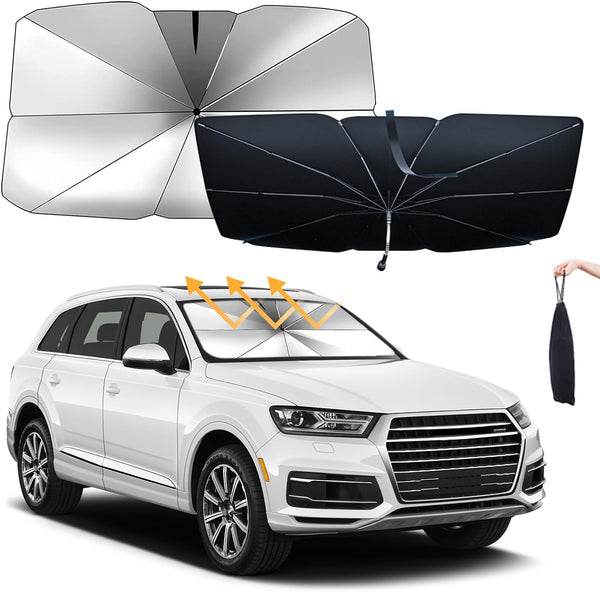 Car Windshield Sun Shade Umbrella, Slycoowell Car Sunshade Umbrella-Style Front Glass SourceInfi