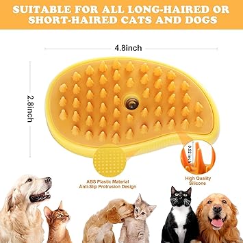 Pet Grooming with the 3-in-1 Steam Pet Brush SHOPEVERR SOURCE