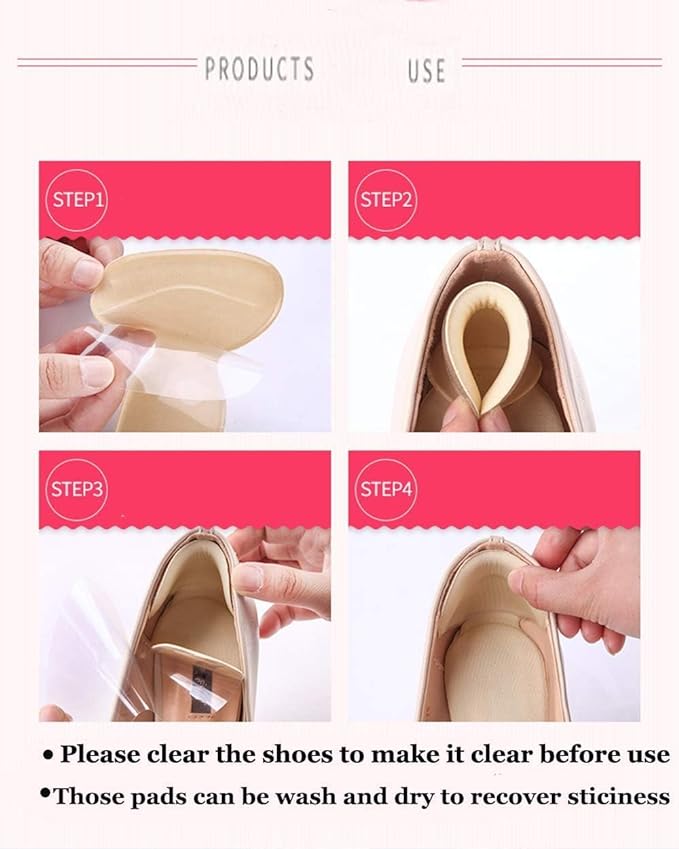 Shoe Bite Protector Patches for Women| Heal Patch | Shoes Soul | Shoe Cushion Insole ( Pack of 6 ) SourceInfi