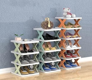 Smart Foldable Shoes Shelf 4 Tier Shoe Rack SHOPEVERR SOURCE