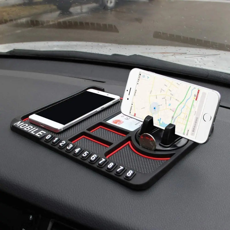 Car Accessories Car Dashboard Phone | Key | Pen | Coin | Remote | Phone Navigation Mobile Holder for Car Dashboard Non-Slip Mat for Car and Office use SourceInfi